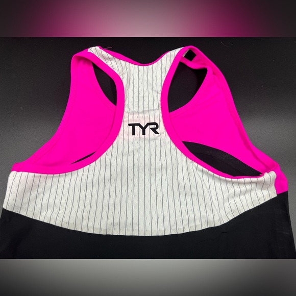NWOT TYR Women's Carbon Triathlon Tank Pink Black Size Small - Picture 6 of 7
